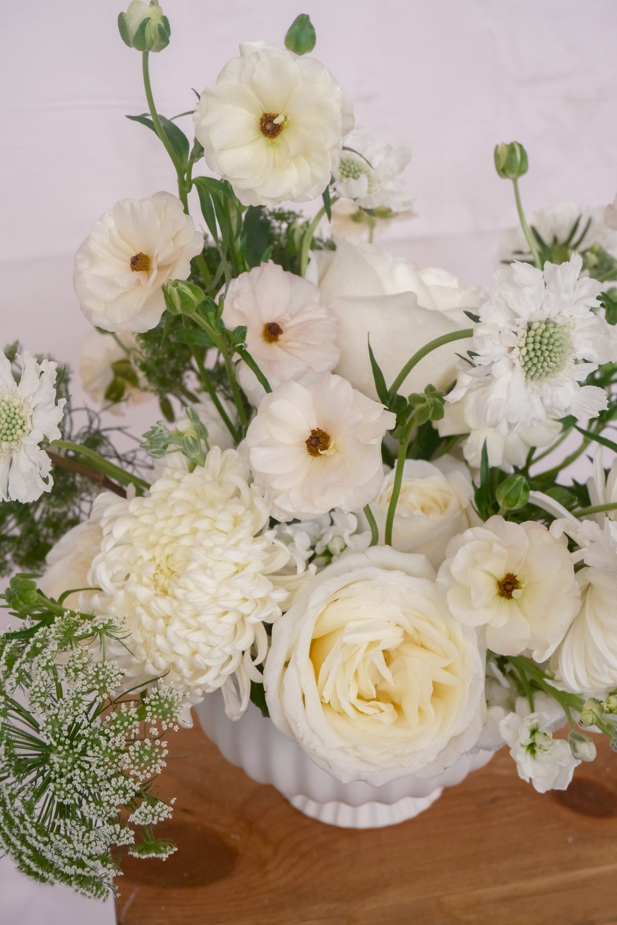 Mae | White & Ivory Garden Arrangement
