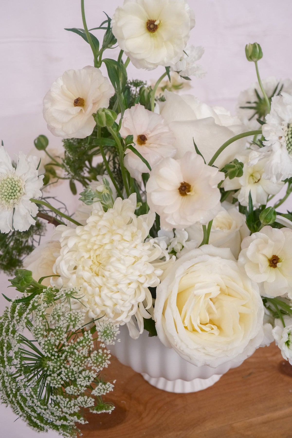 Mae | White & Ivory Garden Arrangement