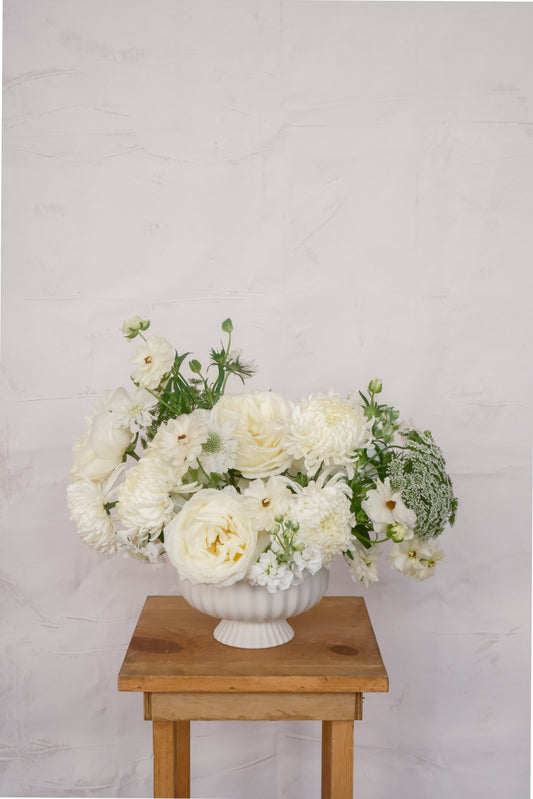 Mae | White & Ivory Garden Arrangement